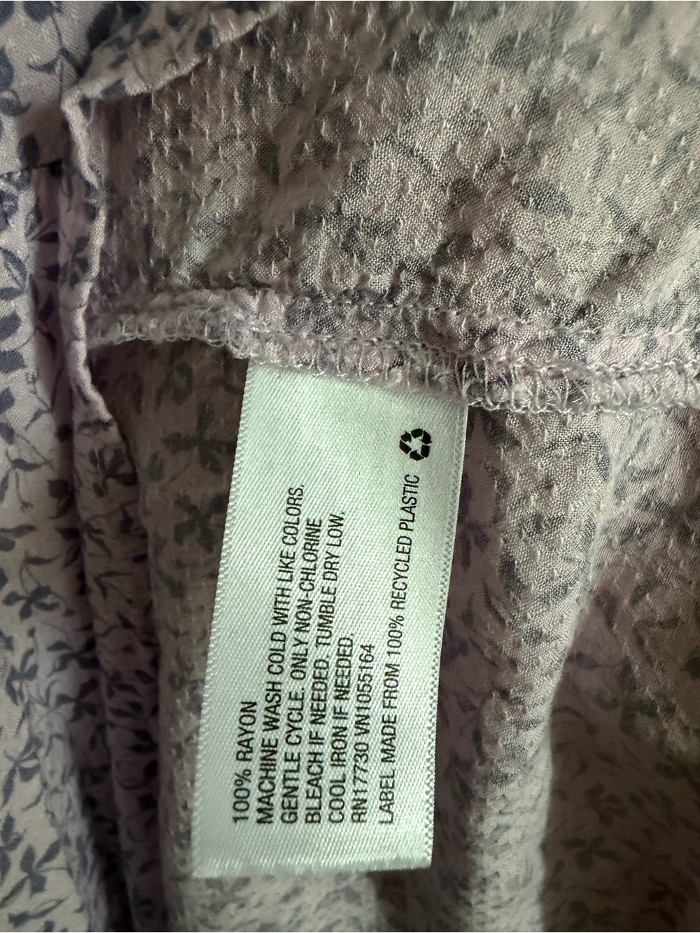 a new day rayon Lilac Floral print V‑Neck Maxi Dress lightweight boho summer - Picture 11 of 12